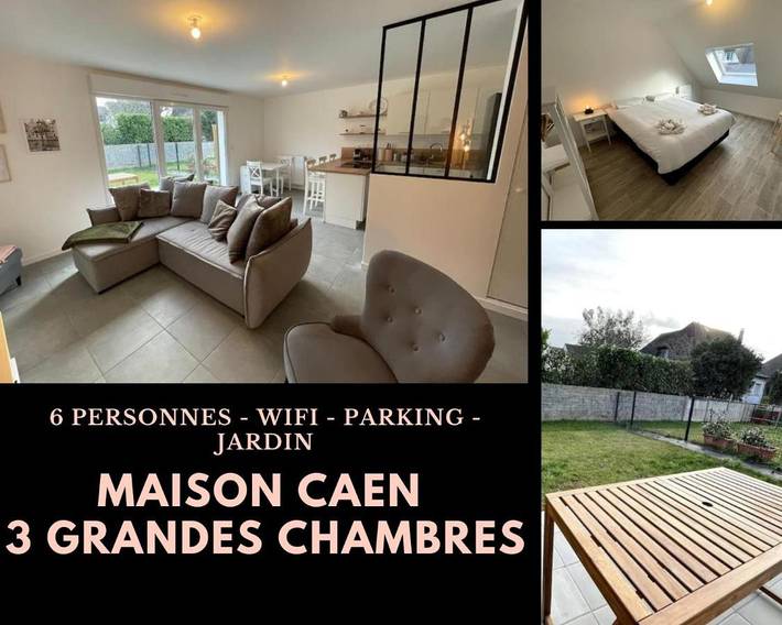 Maison de vacances pour 6 personnes, avec Terrasse et Jardin