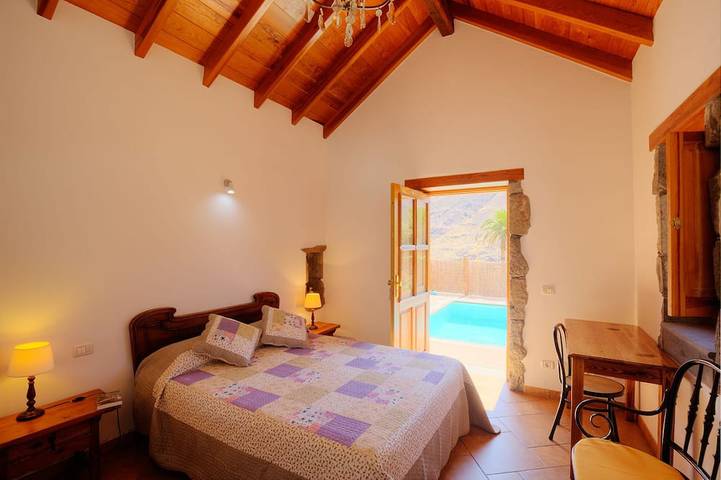 Ferienhaus Casa Tamadaba, privater Pool, strandnah, wandern im Naturpark, Agaete in El Risco, Agaete