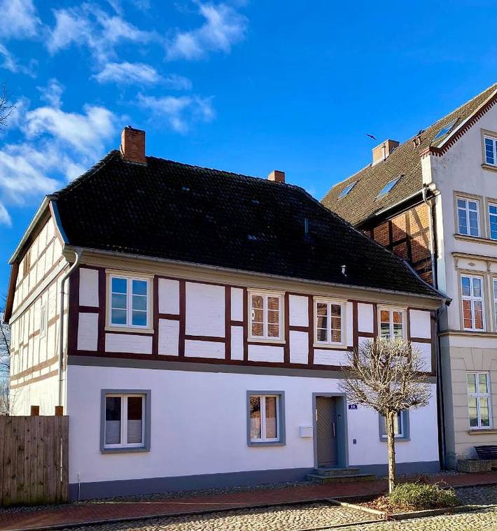 Ferienwohnung für 2 Personen, mit Terrasse und Garten sowie Ausblick in Dömitz