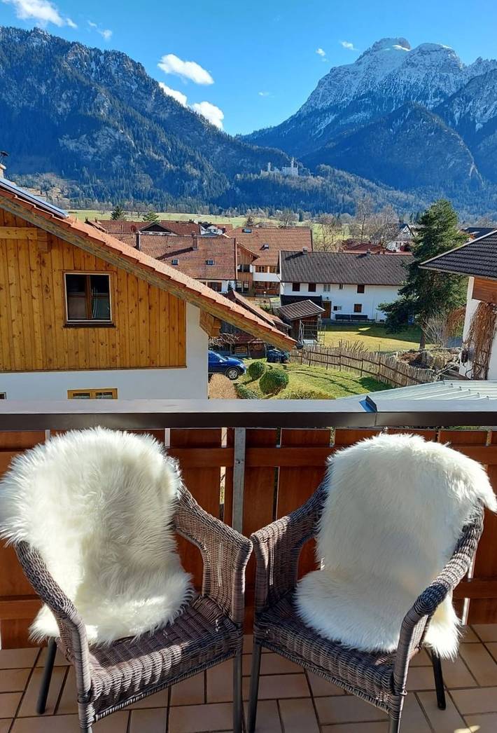Ferienwohnung für 2 Personen, mit Balkon und Ausblick bei Neuschwanstein - 4