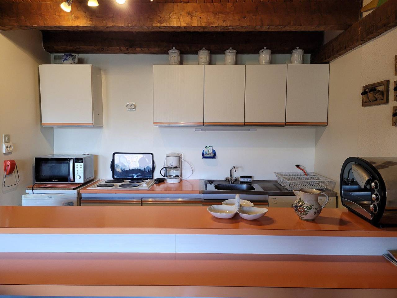 Apartamento entero, Dúplex de 2 piezas, terraza, 8 pers., chimenea, Pra-Loup 1500 in Pra-Loup, Uvernet-Fours