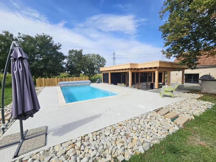 Maison de vacances pour 9 personnes, avec terrasse ainsi que piscine et jardin - 1