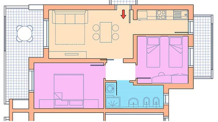 Ferienwohnung für 6 Personen, mit Pool und Balkon, kinderfreundlich in Venedig Provinz - 2