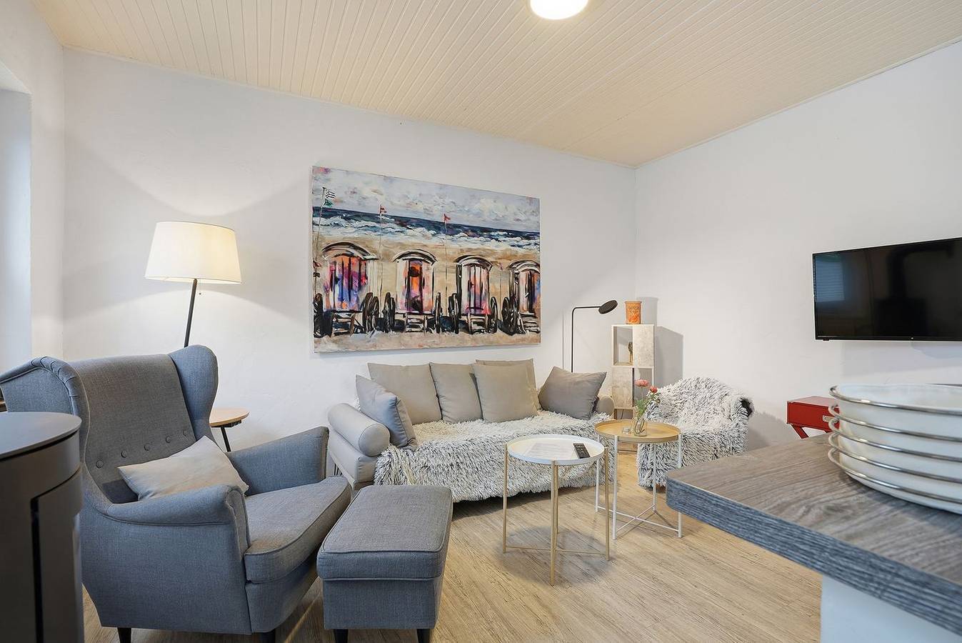 Gemütliches Ferienhaus Kiek In mit Kamin, Garten und Terrasse bei Greetsiel in Manslagt, Krummhörn