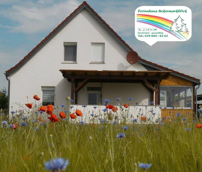 Ferienwohnung für 4 Personen, mit Terrasse und Garten sowie Seeblick und Ausblick in Boitzenburger Land