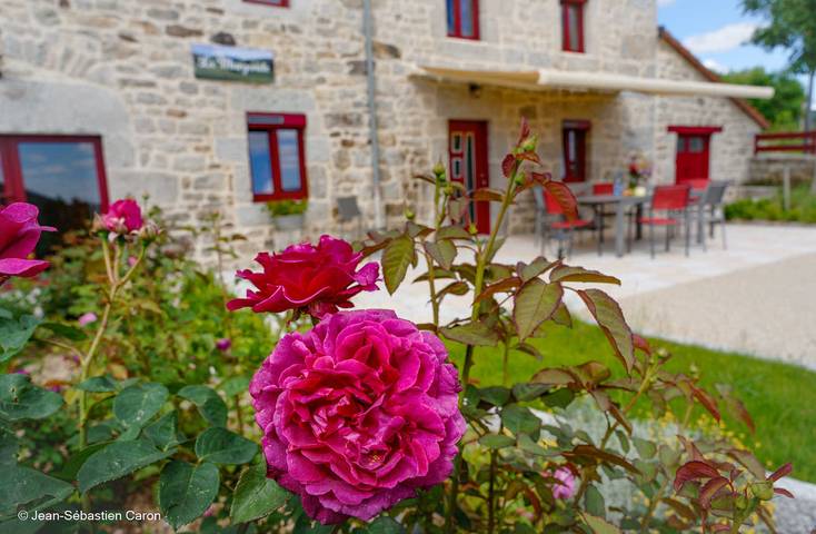 Gîte pour 4 personnes, avec Terrasse ainsi que Jardin et Vue