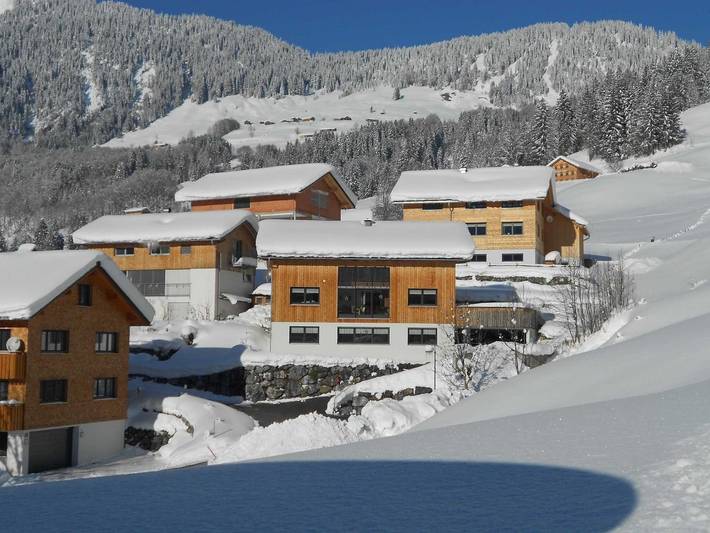 Hütte für 5 Personen, mit Ausblick und Garten sowie Terrasse in Au - 2