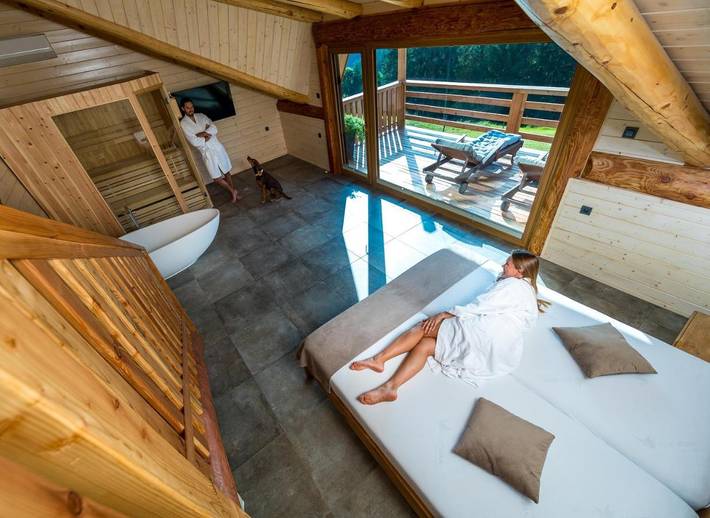 Lodge für 4 Personen, mit Garten und Sauna sowie Ausblick in Slowenien - 4