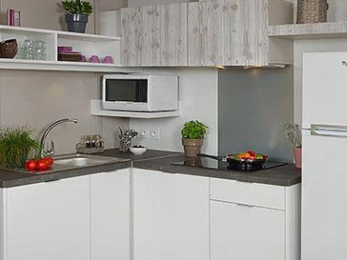 Mobil home pour 6 personnes, avec bassin pour enfant à Chastanier - 3