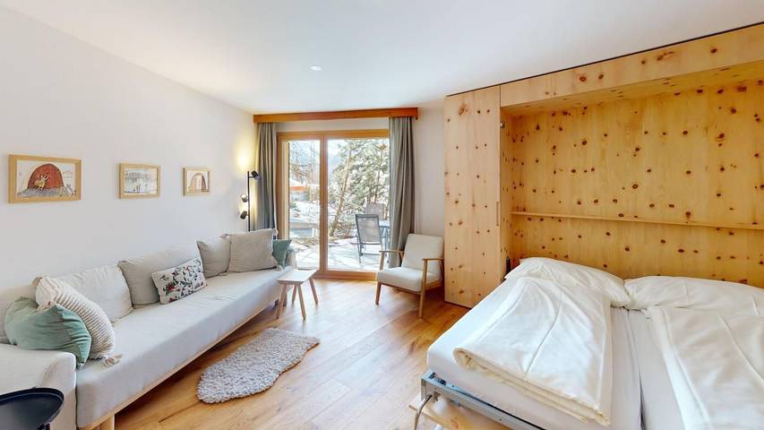 Ferienwohnung für 2 Personen, mit Terrasse in Pontresina - 2