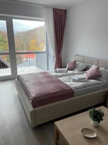 Location de vacances pour 4 personnes, avec sauna ainsi que vue et terrasse à Sinaia