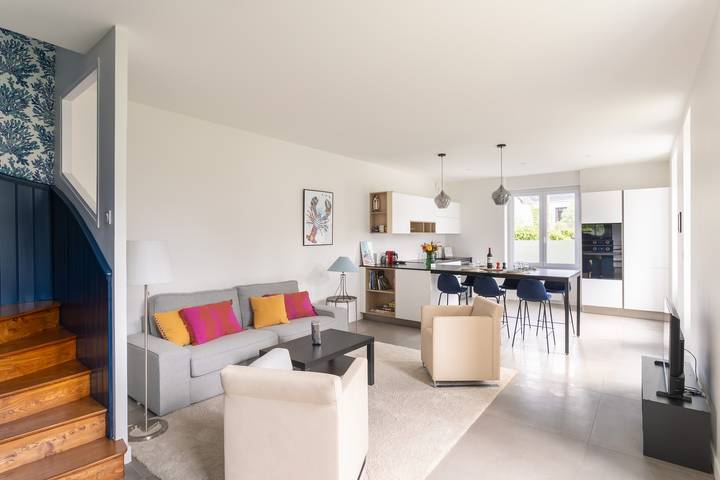 Ferienhaus für 5 Personen, mit Garten und Balkon