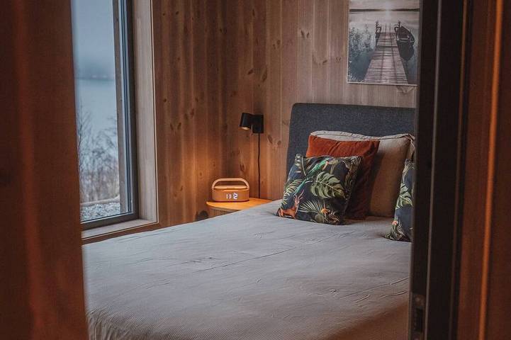 Luxuskabine, Wellnessbereich und Blick über den Tyrifjord in Modum