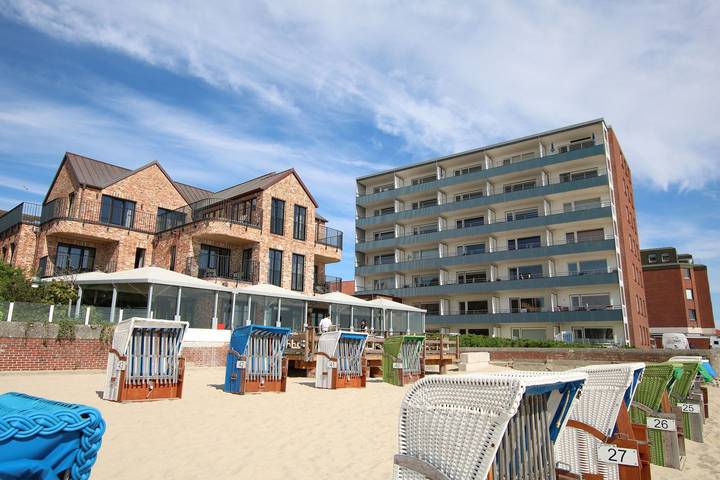 Ganze Wohnung, Ferienwohnung mit 1- Zimmer auf ca. 43m² in 1. Strandlage mit Meerblick in Wyk auf Föhr (Stadt), Wyk auf Föhr