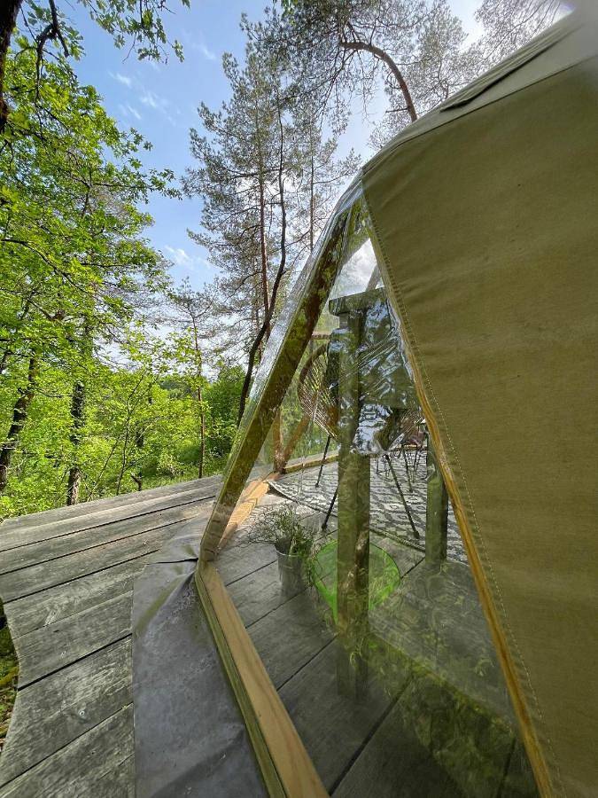 Tente pour 2 personnes, avec jardin et vue