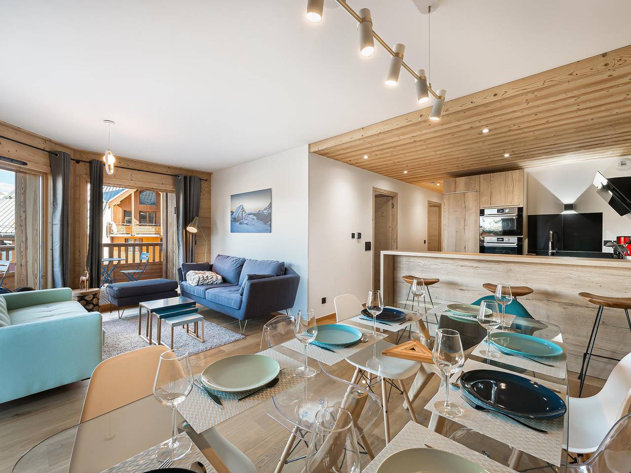 Ganze Wohnung, Familienfreundliche Wohnung im Zentrum der Station mit Terrasse und Parkplatz in Courchevel 1650 (Moriond), Saint-Bon-Tarentaise