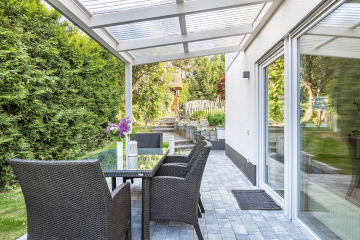 Ferienwohnung für 3 Personen, mit Garten
