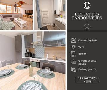 Gîte pour 4 personnes, avec balcon et vue à Les Hôpitaux-Neufs
