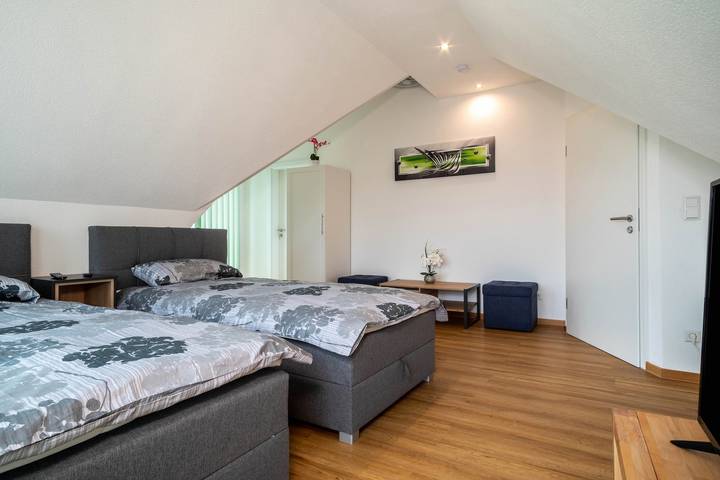 Ganze Wohnung, Ferienwohnung Alpenblick mit Bergblick, Balkon und Wlan in Friedrichshafen, Region Bodensee-Oberschwaben