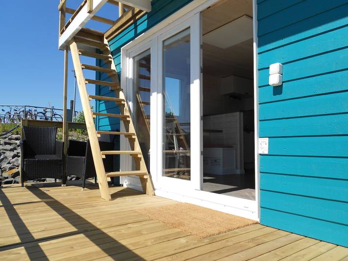 Ferienhaus für 3 Personen, mit Terrasse und Ausblick in der Mecklenburger Bucht