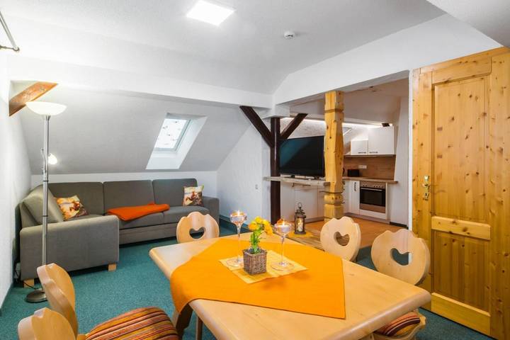 Ferienwohnung für 5 Personen, mit Balkon und Ausblick