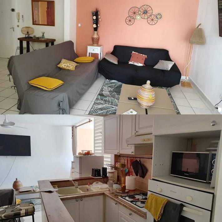 Gîte pour 4 personnes, avec terrasse à Le Gosier - 3