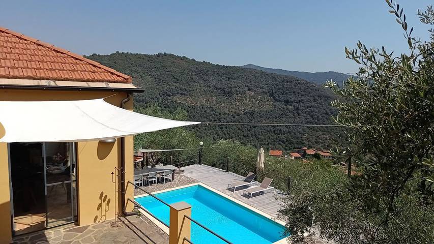 Ferienhaus mit Meerblick für 6 Personen, mit Pool und Ausblick sowie Garten in Ligurien - 2