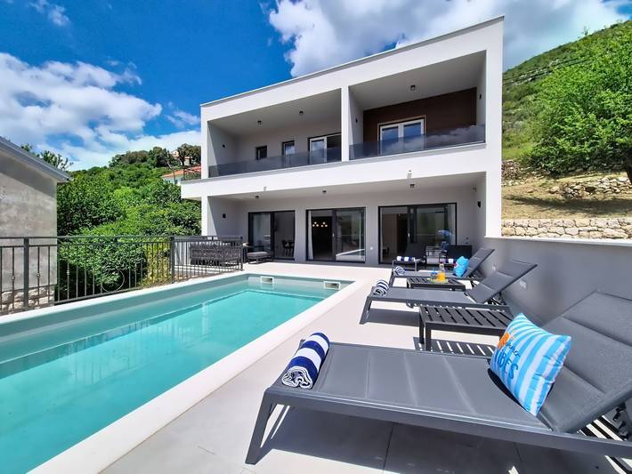 Ferienhaus für 8 Personen, mit Garten und Terrasse sowie Ausblick - 1