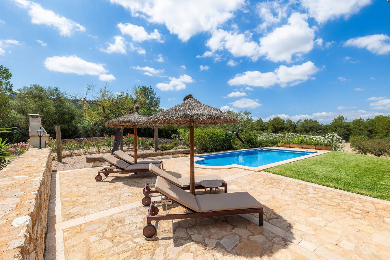 Landhaus 'Es Turó De Son Mel' mit Bergblick, privatem Pool und Wlan in Petra (Mallorca), Mallorca Inselmitte