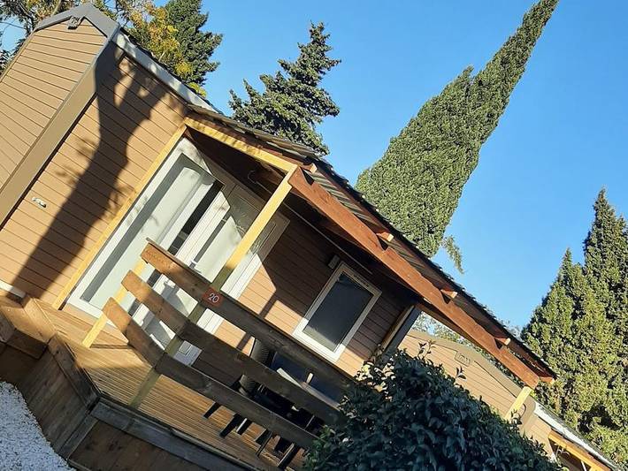 Camping Lou Pantai - Mobilheim 4 personen - Lodge Bois Classic (Samstag/Samstag) in Le Pradet, Mittelmeerküste (Frankreich)