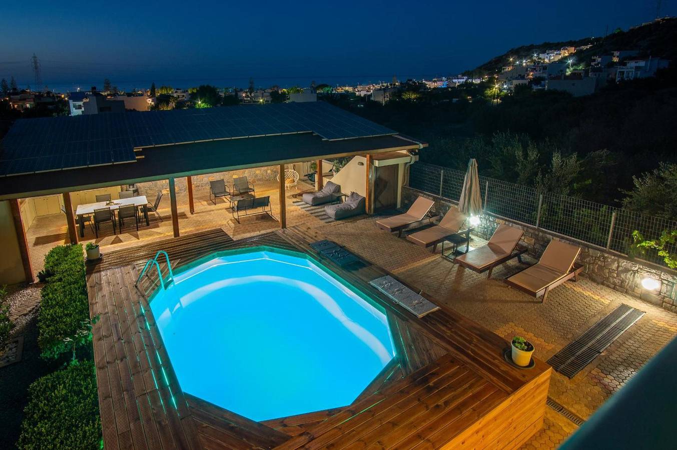 Villa „Atalaya“ mit Meerblick, Wlan und Klimaanlage in Stalida, Iraklio-Heraklion und Umgebung