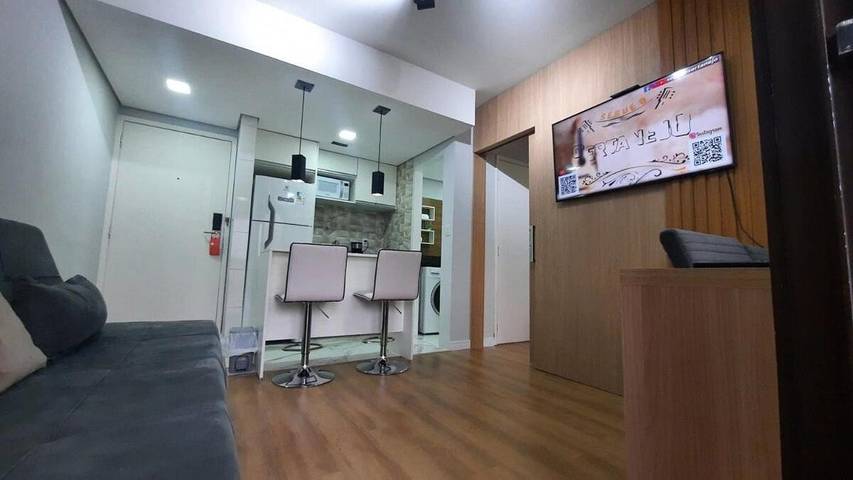 Casas e apartamentos de temporada para 3 pessoas, com terraço e sauna e ainda piscina em Moema