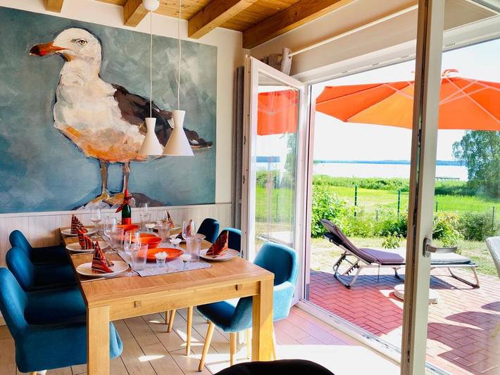 Ferienhaus für 6 Personen, mit Garten und Seeblick sowie Ausblick in Plau am See