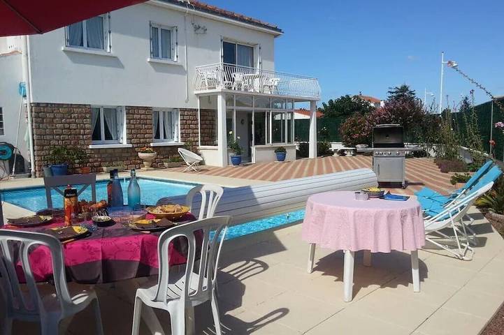 Maison de vacances pour 12 personnes, avec balcon et jardin à La Faute-sur-Mer