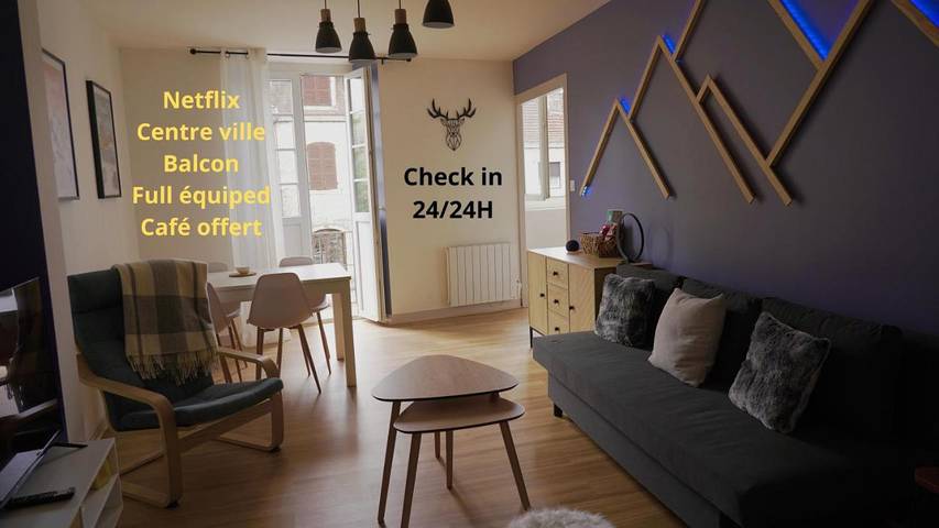 Appartement de vacances pour 4 personnes, avec Balcon et Terrasse