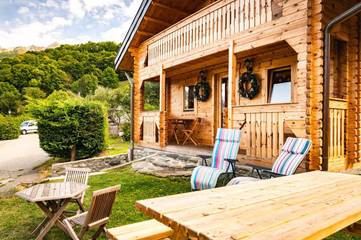 Chalet pour 6 personnes, avec jardin et vue, animaux acceptés dans La Plagne