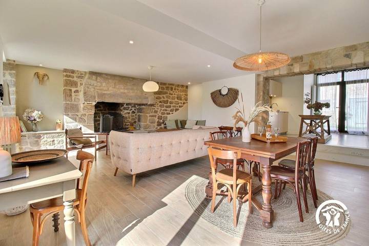 Gîte pour 4 personnes, avec jardin dans Plage du Men Du