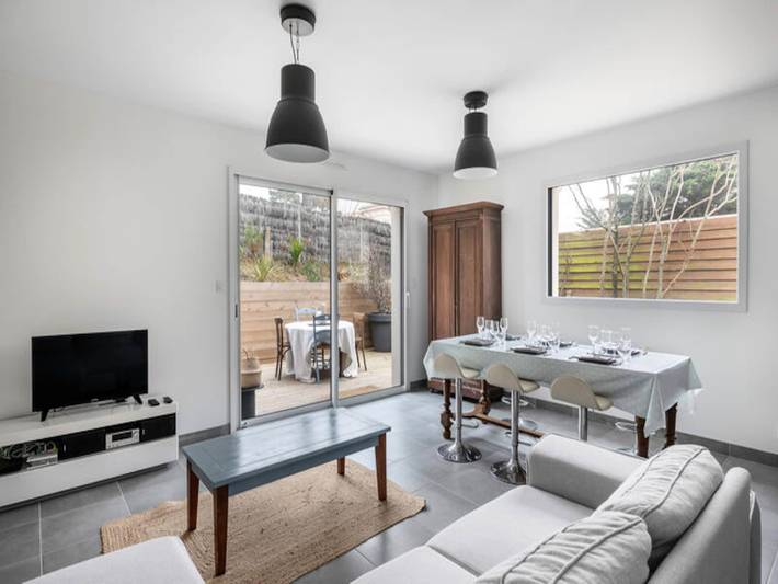 Appartement de vacances pour 6 personnes, avec jardin