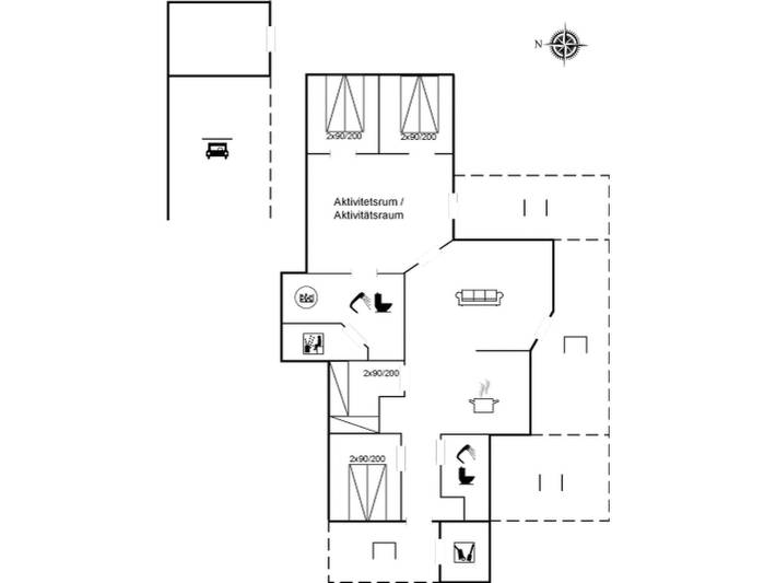 Ferienhaus für 10 Personen, mit Whirlpool und Terrasse sowie Sauna, mit Haustier in Saltum - 2