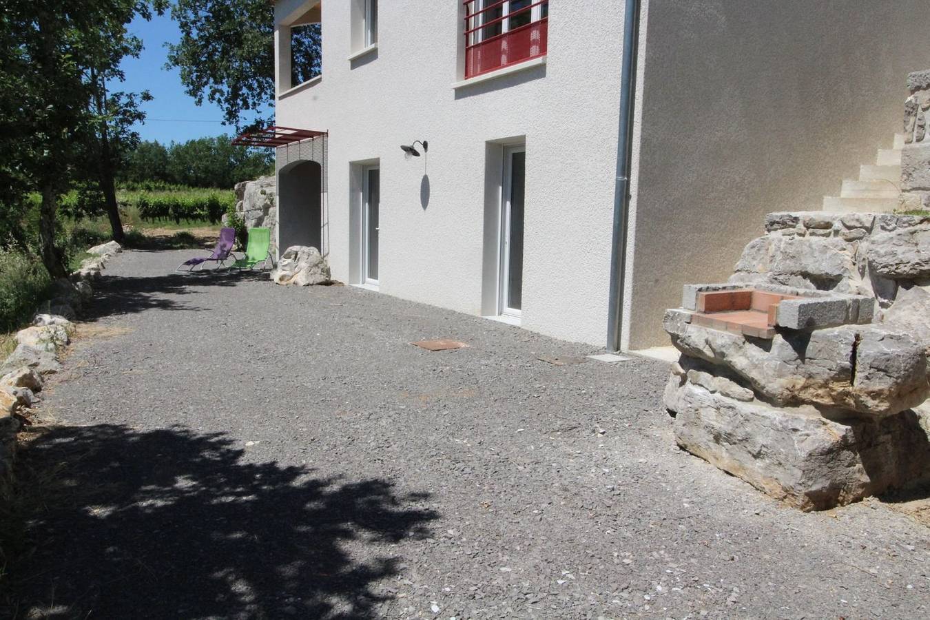 Gîte für 2 Personen mit Terrasse in Saint-Alban-Auriolles, Ardèche