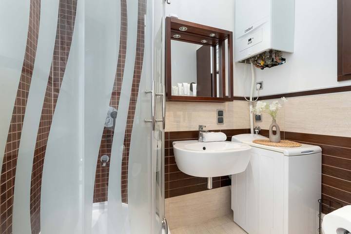 Ganze Wohnung, Bright Grey Apartment | Close to the Beach in Zoppot, Zatoka Gdańska