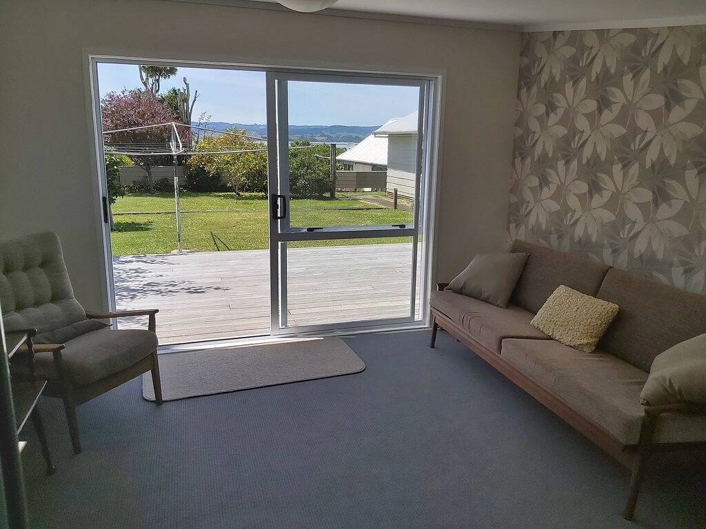Haus mit herrlichem Blick auf Land und Meer in Waikato