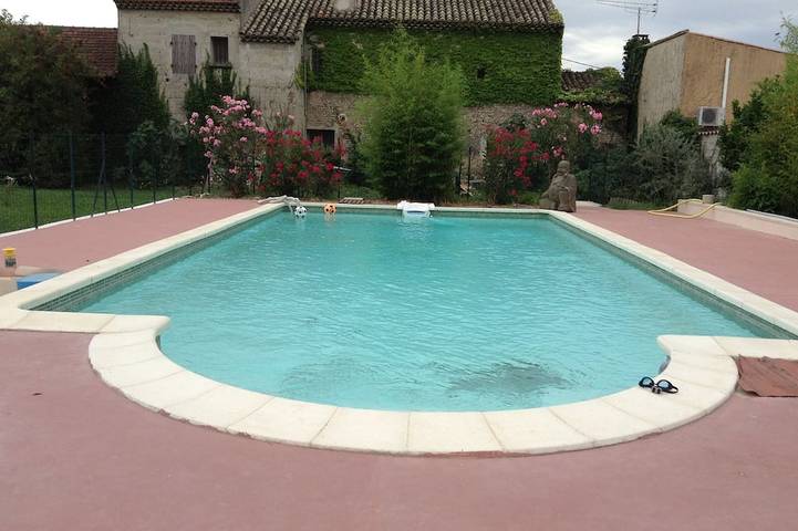Appartement de vacances pour 2 personnes, avec piscine ainsi que terrasse et jardin, animaux acceptés - 1