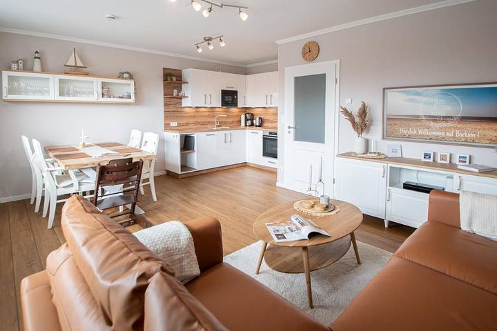 Ferienwohnung für 4 Personen, mit Balkon auf Borkum