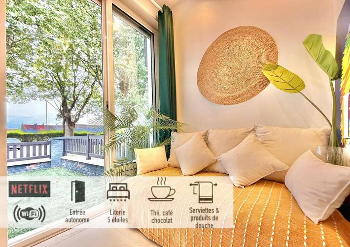 Gîte pour 4 personnes, avec Terrasse et Vue à Mons-en-Barœul