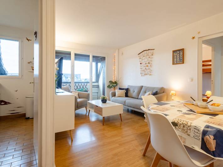 Location de vacances pour 4 personnes, avec Balcon ainsi que Terrasse et Vue à Blonville-sur-Mer