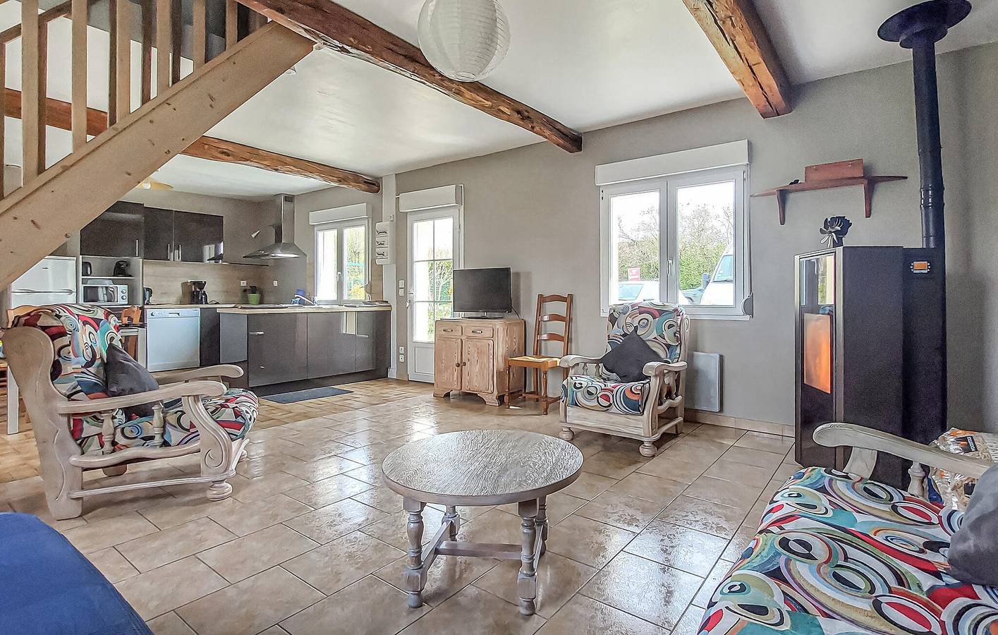 Charmant appartement d'une chambre avec jardin, à proximité d'un café et de la Somme in Saigneville, Région d'Abbeville