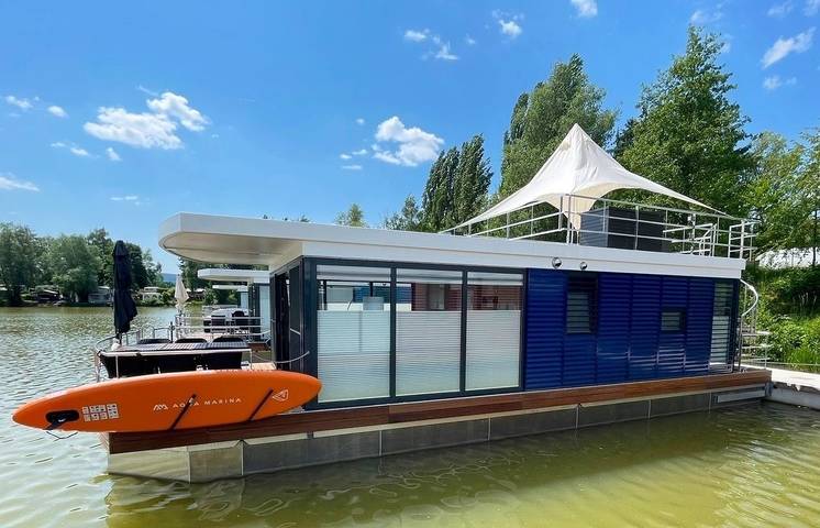 Hausboot für 6 Personen, mit Terrasse und Seeblick in Nordrhein-Westfalen
