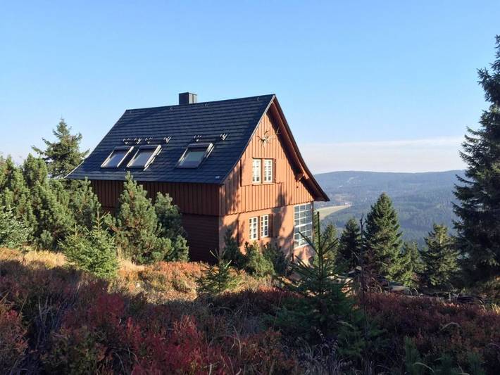 Ferienhaus für 4 Personen, mit Terrasse und Ausblick in Oberwiesenthal