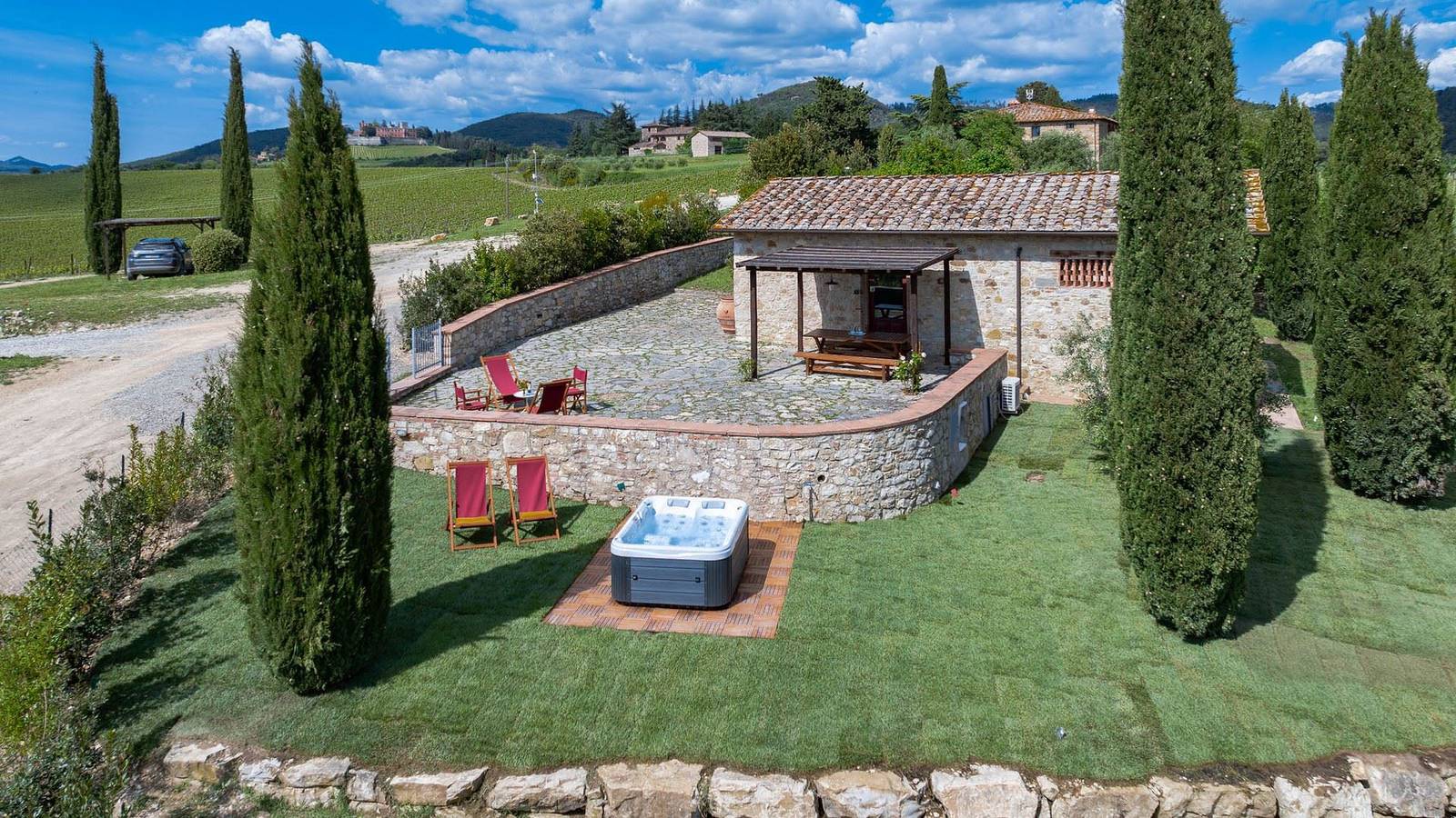 Villa per 2 persone con giardino in Gaiole in Chianti, Chianti